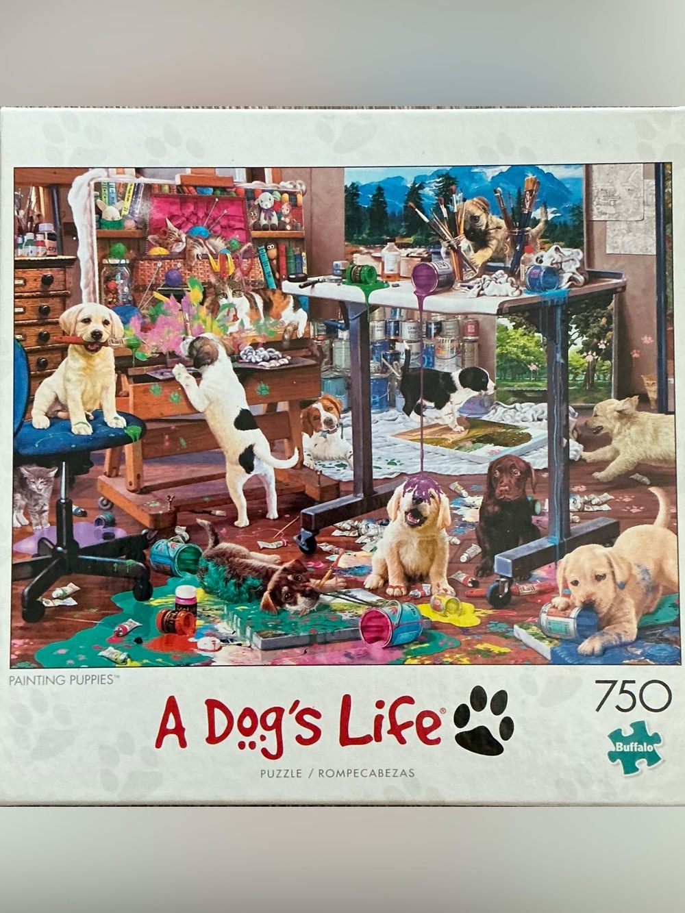 Buffalo Games “Painting Puppies” 750 piece puzzle